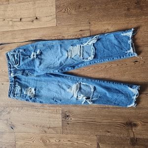 High Rise ripped Jeans